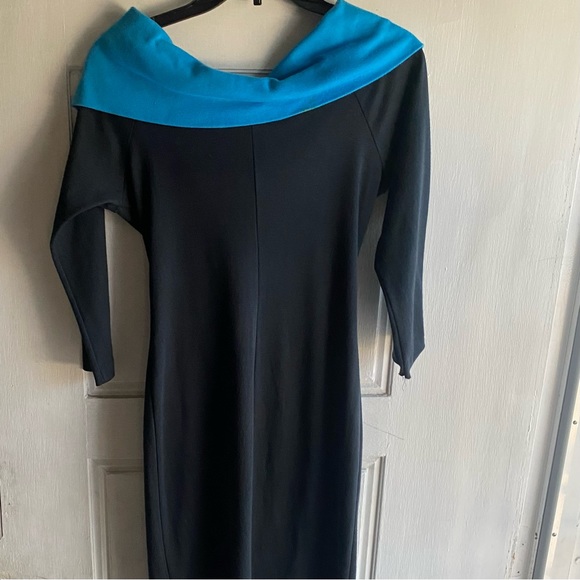 Timely Trends off the shoulder dress size 11 pullover 3/4 sleeves Made USA vtg - Picture 2 of 11